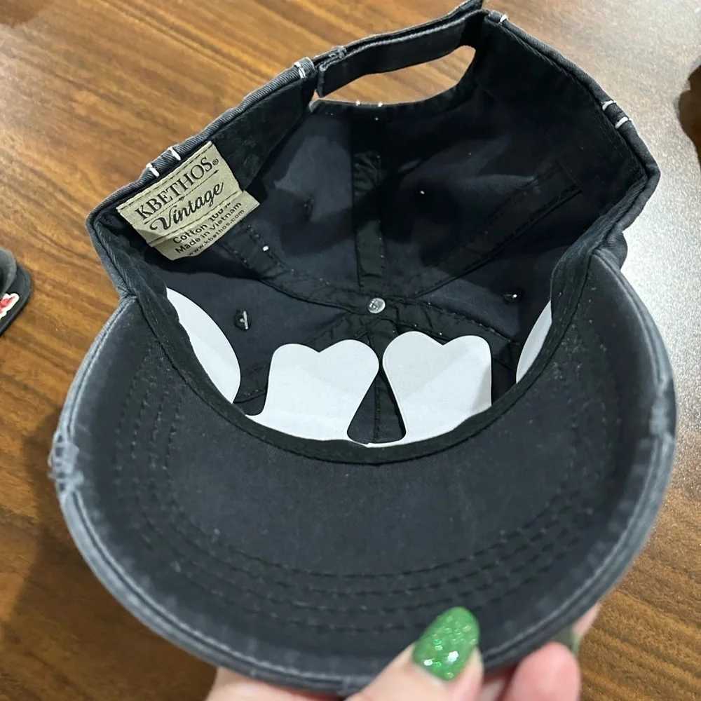 Tequila Made Me Do It Embroidered Distressed Baseball Cap Hat